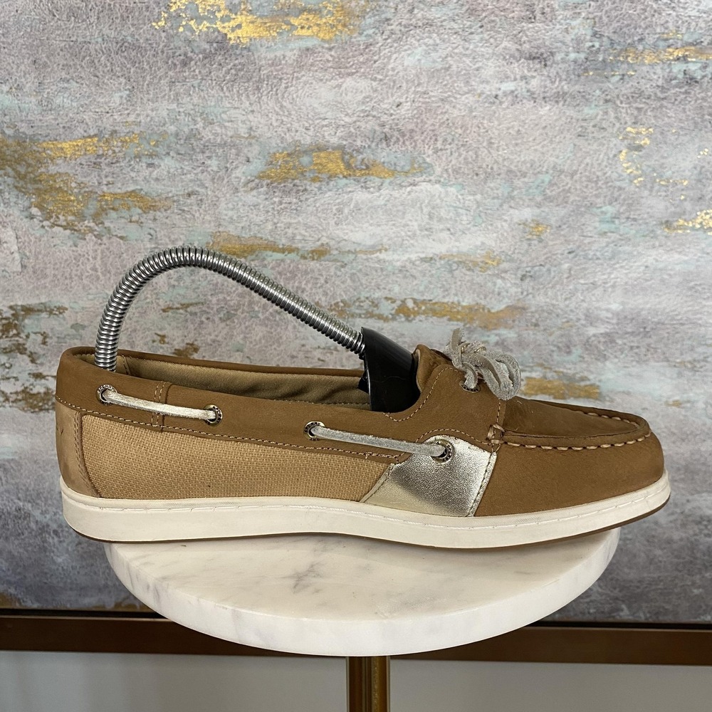 Sperry Top-Sider Shoes Womens Size 8.5 Brown Leather Boat Memory Foam STS85980 - Picture 5 of 11